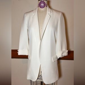 Zara 3/4 sleeve buttonless blazer